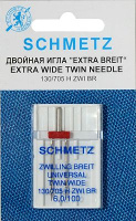 Двойная игла NM100 NE6.0 Schmetz 130/705H ZWI (1 шт)